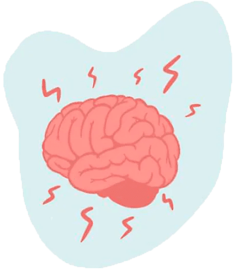 Ilustración sobre cerebro, emociones y sistema nervioso en relación con el estrés y la regulación emocional